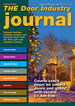 Door Industry Journal Winter 2016 cover